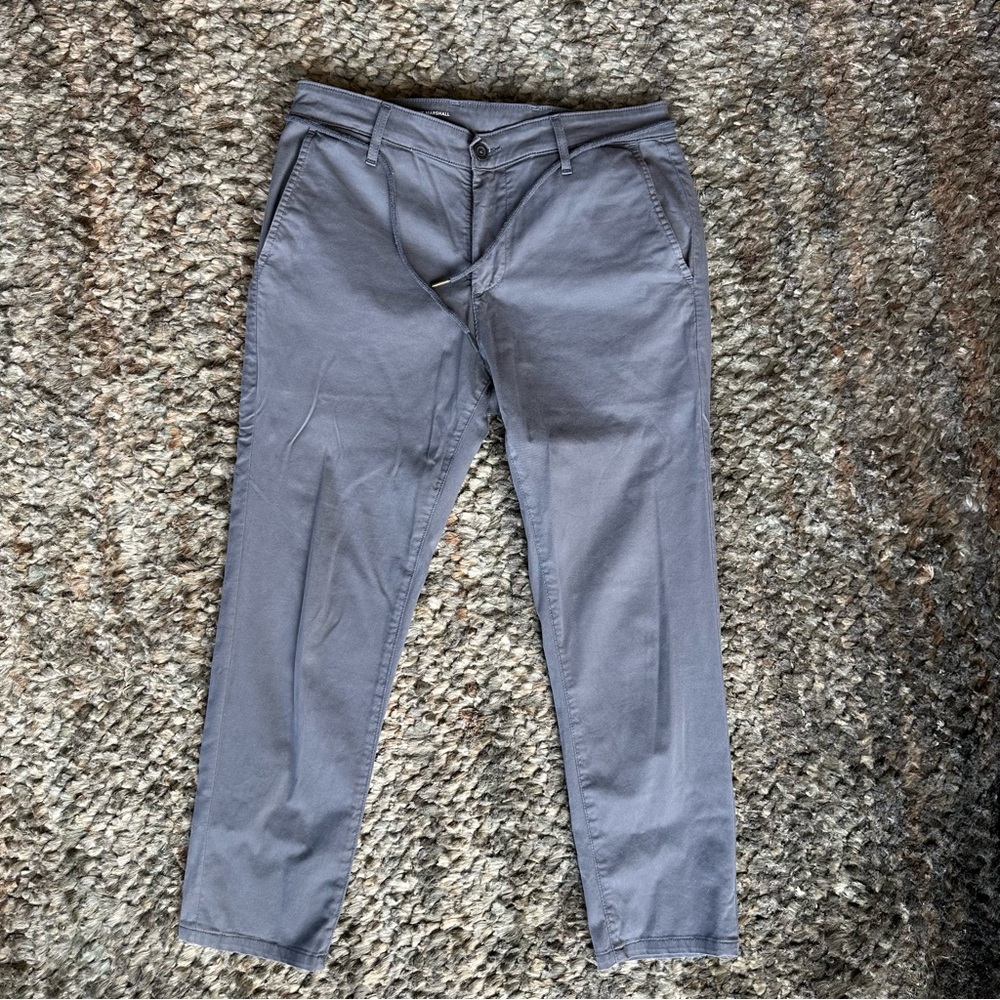 Ag Adriano Goldschmied Gray Chinos Classic Style